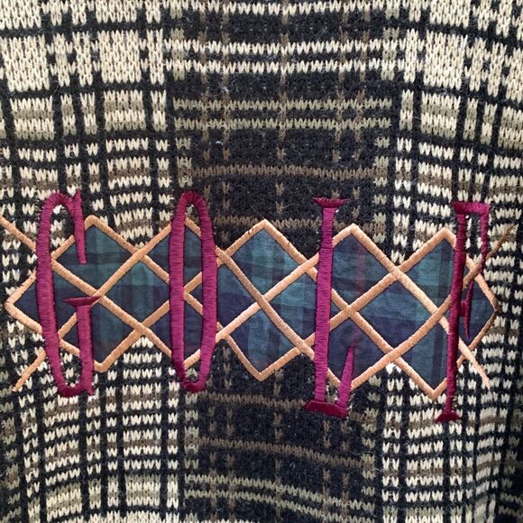 Vintage Mens Golf Sweater Specialty Collection 90’s Golf Print Embroidered XL - Picture 2 of 5